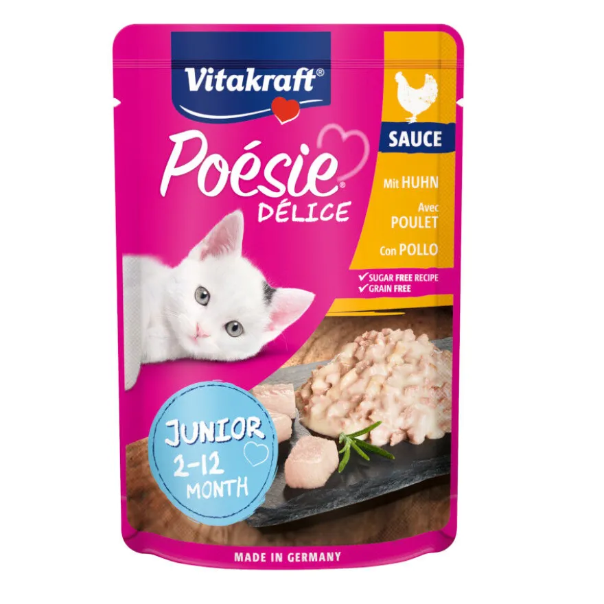 Vitakraft Poésie Junior Filete de Pollo sobre en salsa para gatos