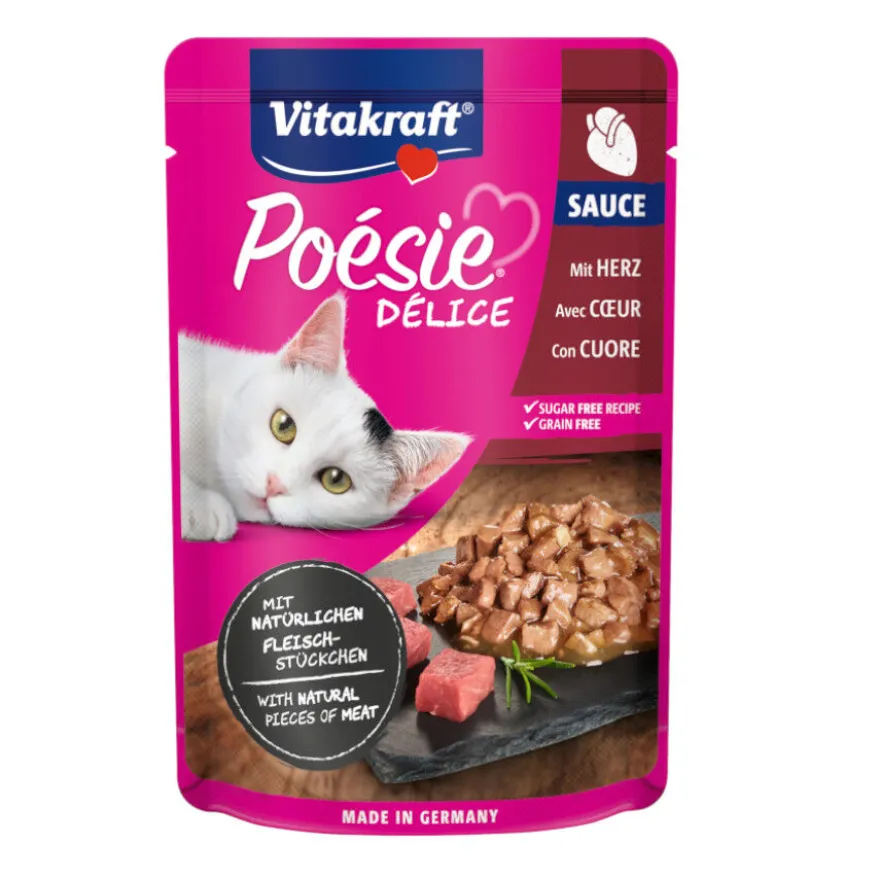 Vitakraft Poésie Trozos de Corazón sobre en salsa para gatos
