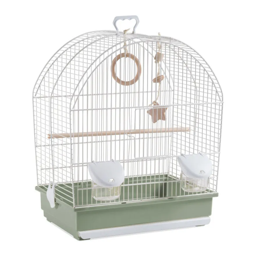 Voltregà 642 Eco Jaula Verde con Columpio para pájaros