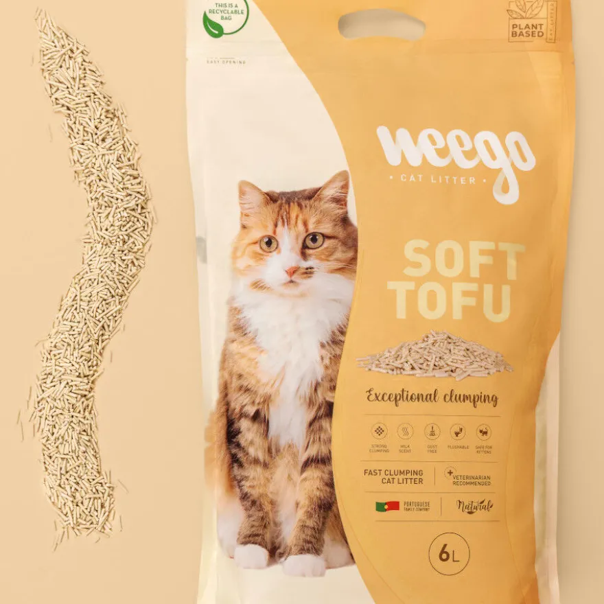 Weego Soft Tofu arena aglomerante para gatos