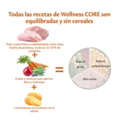 Wellness Core Adult Medium/Large Healthy Pavo Low Fat pienso para perros