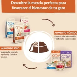 Wellness Core Adult Purely Pollo y Ternera en Paté sobre para gatos