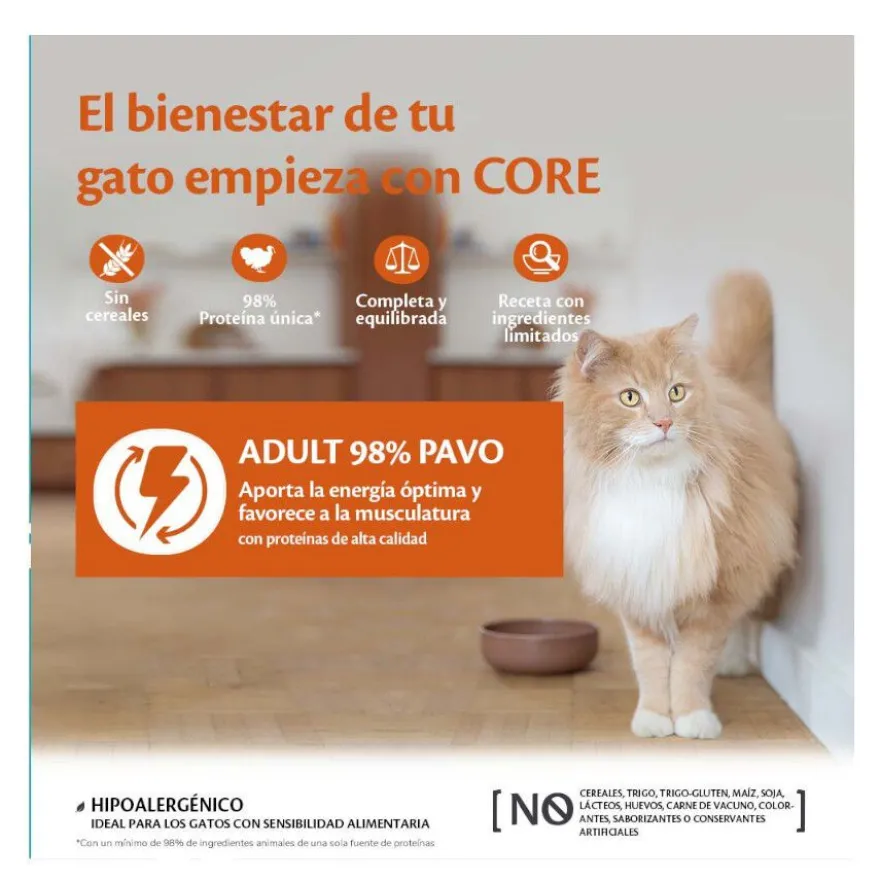 Wellness Core Adult Single Protein Ternera tarrina para gatos