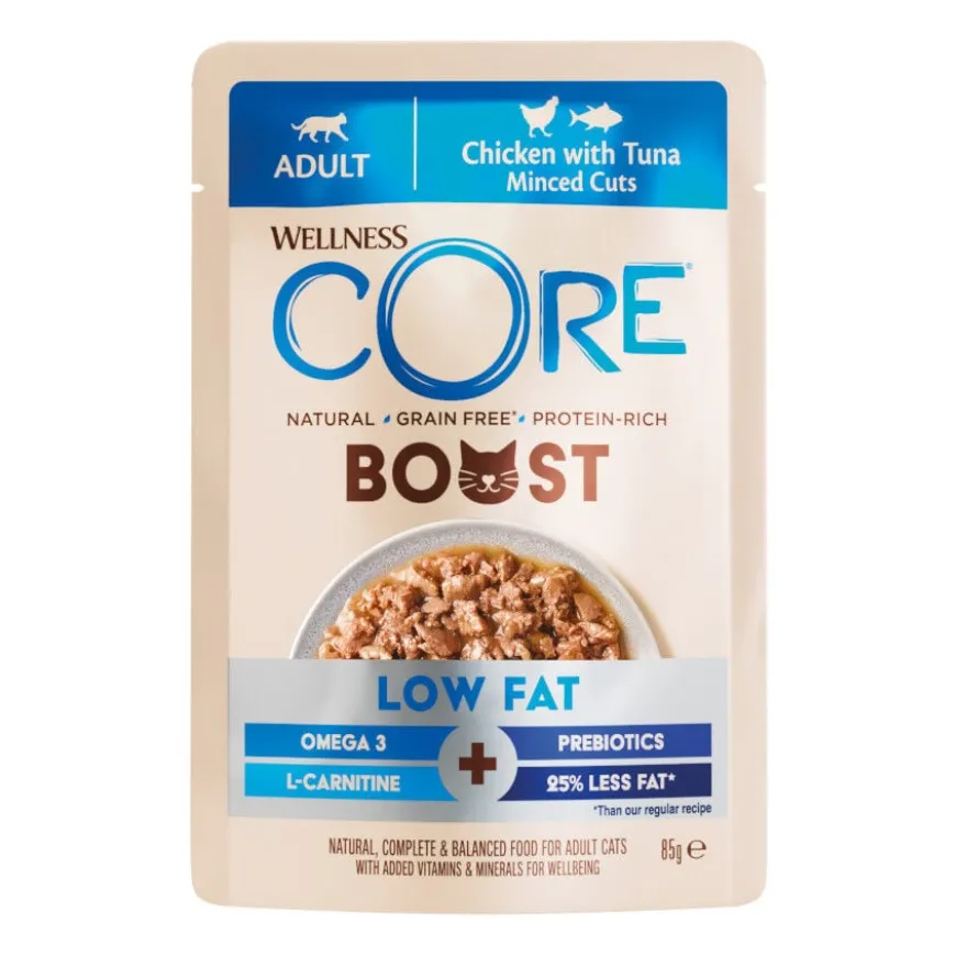 Wellness Core Boost Low fat Pollo y Atún sobre para gatos