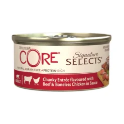 Wellness Core Chunky carne y pollo lata para gatos