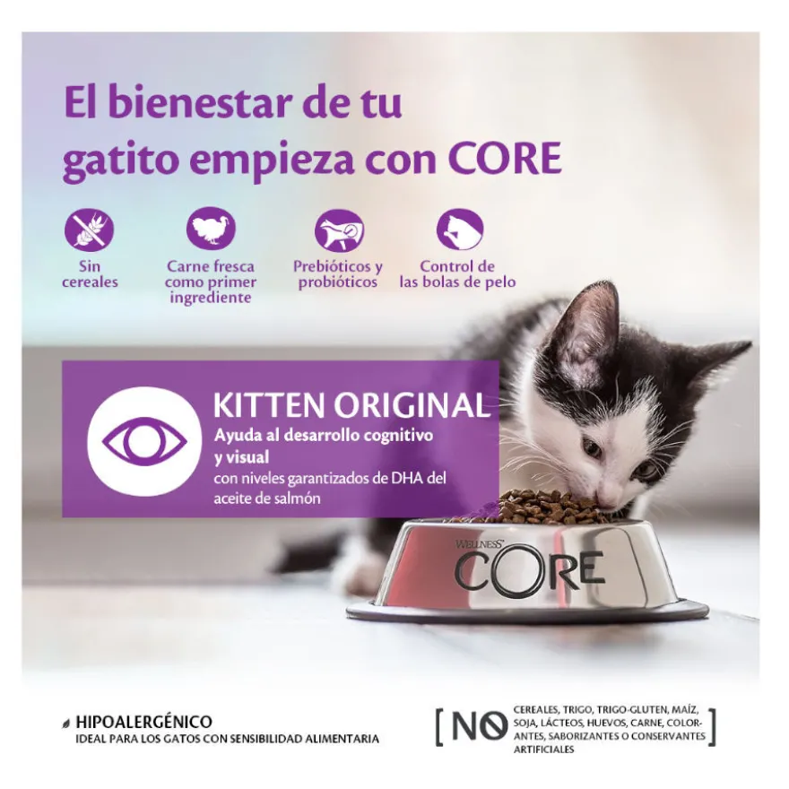 Wellness Core Kitten Pavo y Pollo pienso para gatos
