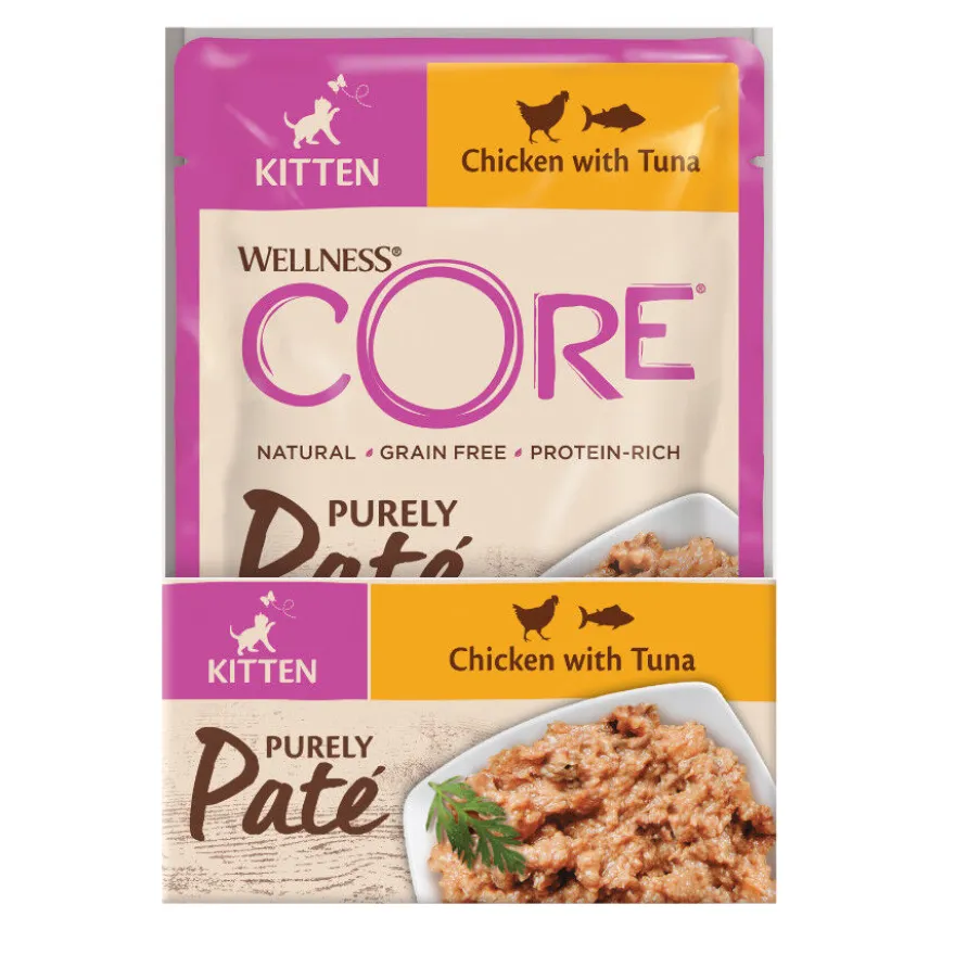 Wellness Core Kitten Pollo en Paté sobre para gatos