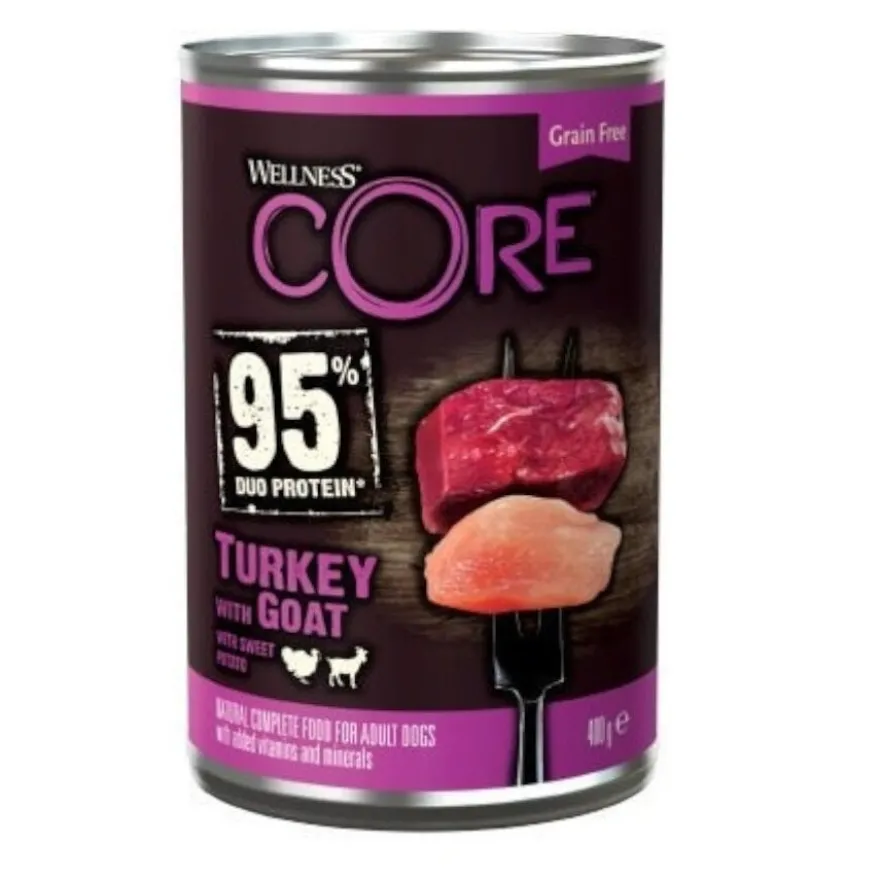 Wellness Core Pavo y Cabra Lata para perros