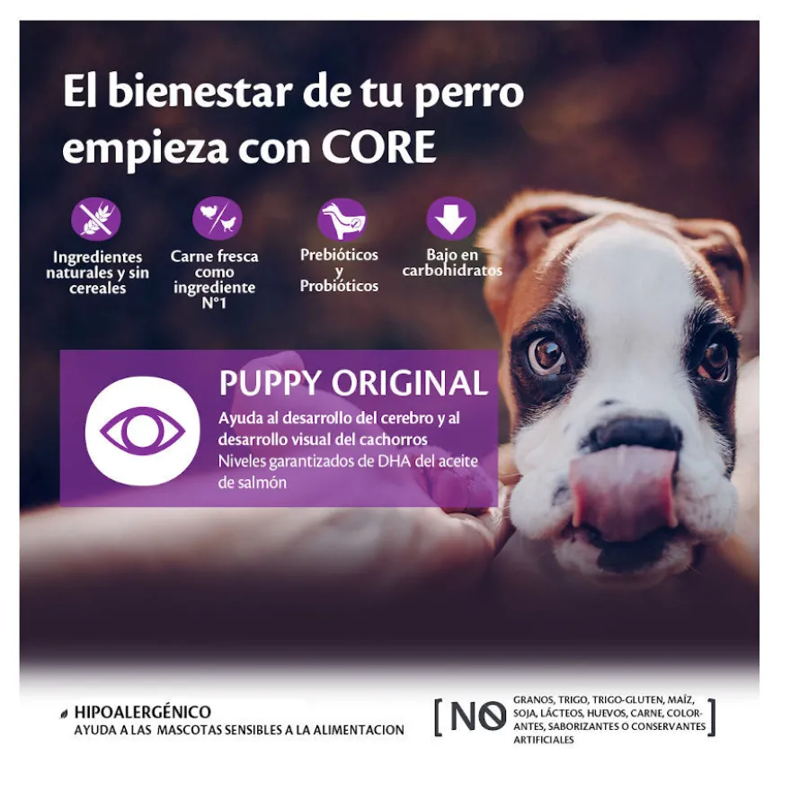 Wellness Core Puppy Small/Medium Pollo y Pavo pienso para perros