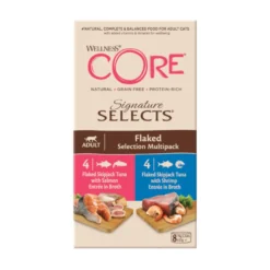 Wellness Core Signature Selects Flaked Atún latas para gatos