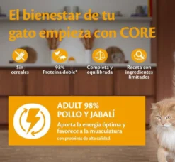Wellness Core Single Protein Pollo y Jabalí tarrina para gatos