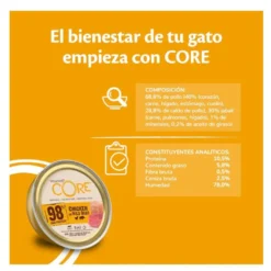 Wellness Core Single Protein Pollo y Jabalí tarrina para gatos