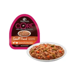 Wellness Core Small Breed Grain Free Pollo y Pavo Tarrina para perros