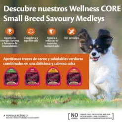 Wellness Core Small Breed Grain Free Pollo y Pavo Tarrina para perros