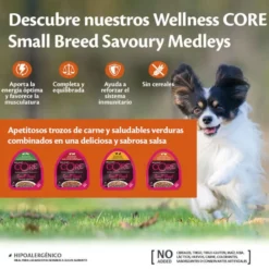 Wellness Core Small Breed Grain Free Cordero y Venado tarrina para perros