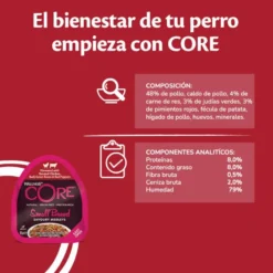 Wellness Core Small Breed Grain Free Pollo y Ternera tarrina para perros