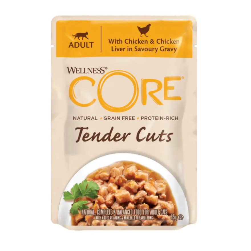 Wellness Core Tender Cuts Pollo Sobre en salsa para gatos