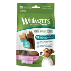 Whimzees Puppy XS/S Snacks Dentales Naturales para perros