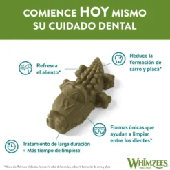 Whimzees Snacks Dentales Cocodrilo para perros de razas pequeñas