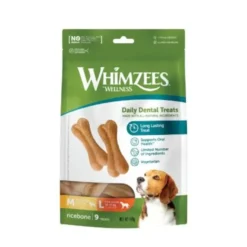 Whimzees Snacks Dentales en Forma de Hueso para perros