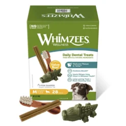 Whimzees Snacks Dentales Mix para perros de raza mediana
