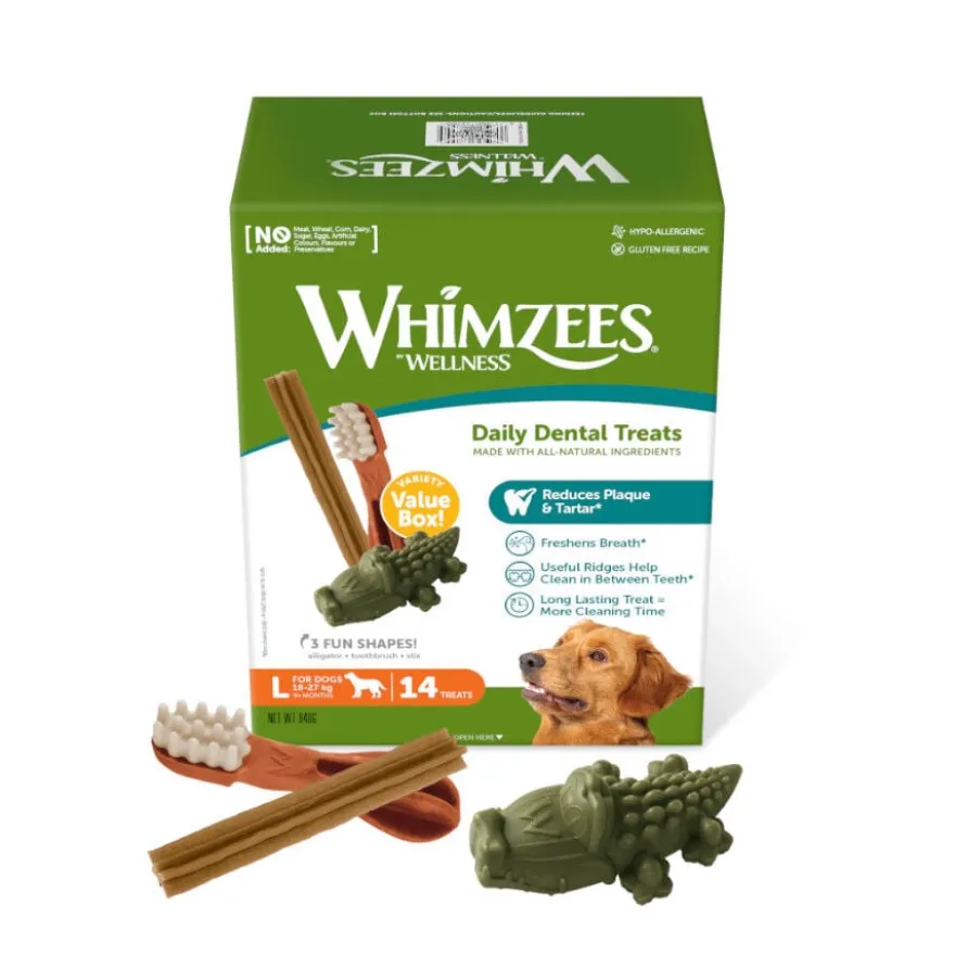 Whimzees Snacks Dentales Naturales para perros de raza grande