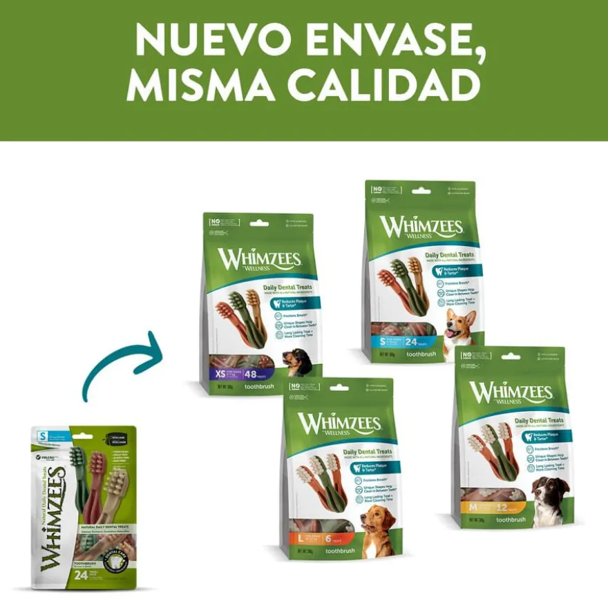 Whimzees Snacks Dentales para perros de razas medianas