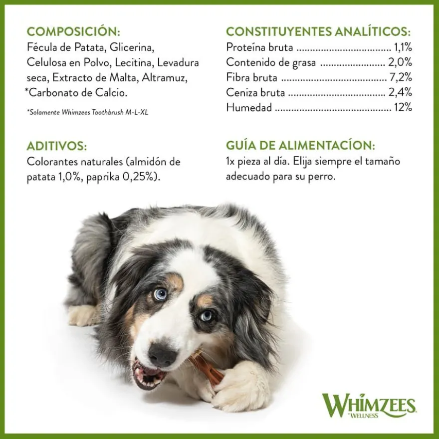 Whimzees Snacks Dentales para perros de razas medianas