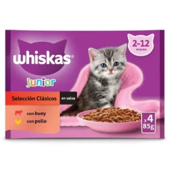 Whiskas Carnes en Salsa en Bolsita para Gatitos