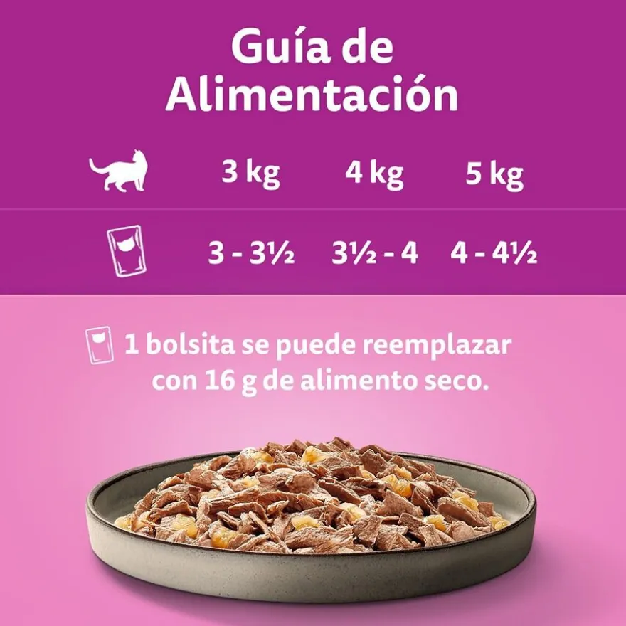 Whiskas Pure Delight Selección Pescados Gelatina en Bolsita para gatos
