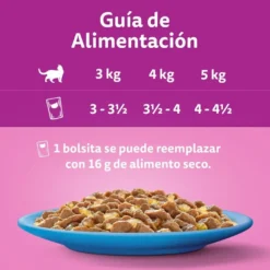 Whiskas Salmón y Atún Gelatina en Bolsita para Gatos Adultos