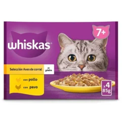 Whiskas Selección Aves Gelatina en Bolsita para Gatos Senior