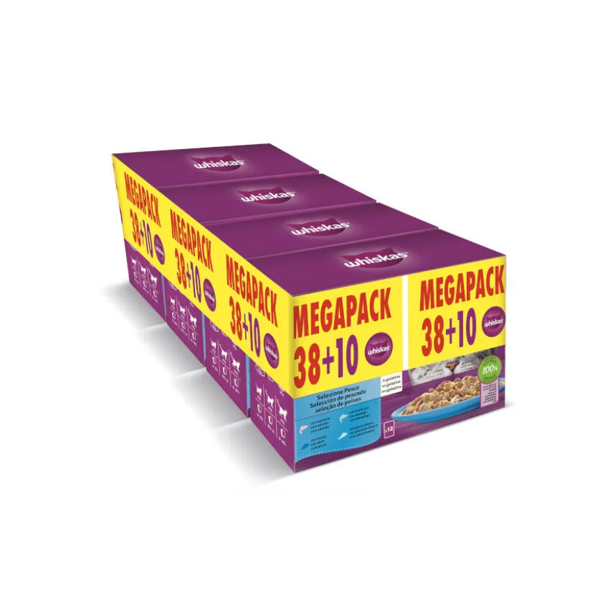 Whiskas Selección Pescados Gelatina en Bolsita para gatos