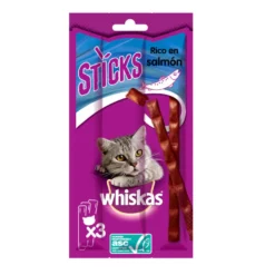 Whiskas Sticks Snacks Salmón para Gatos