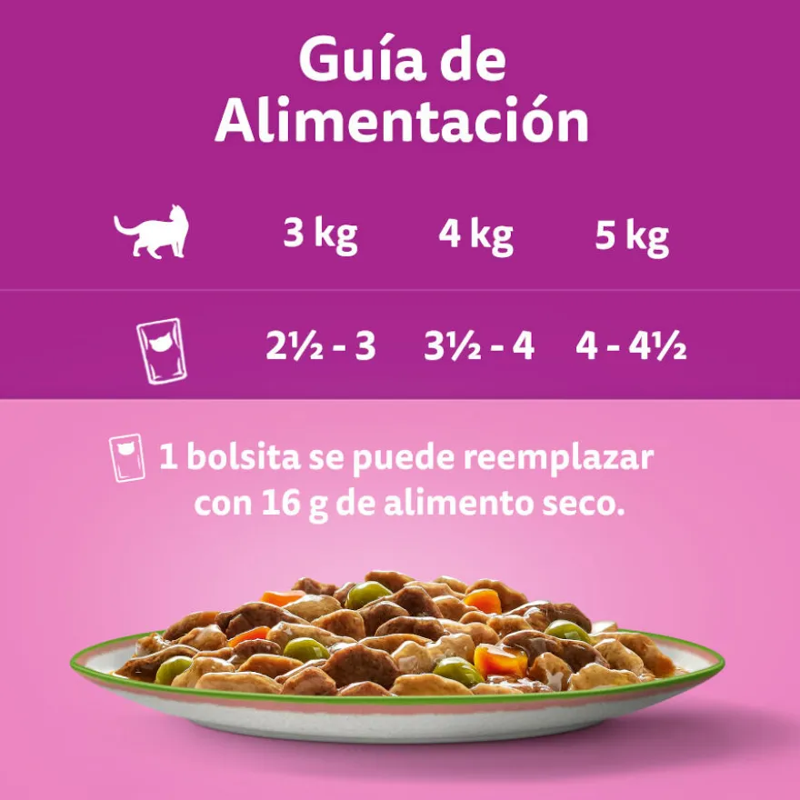 Whiskas Tasty Mix Selección del Chef en Salsa sobre para gatos