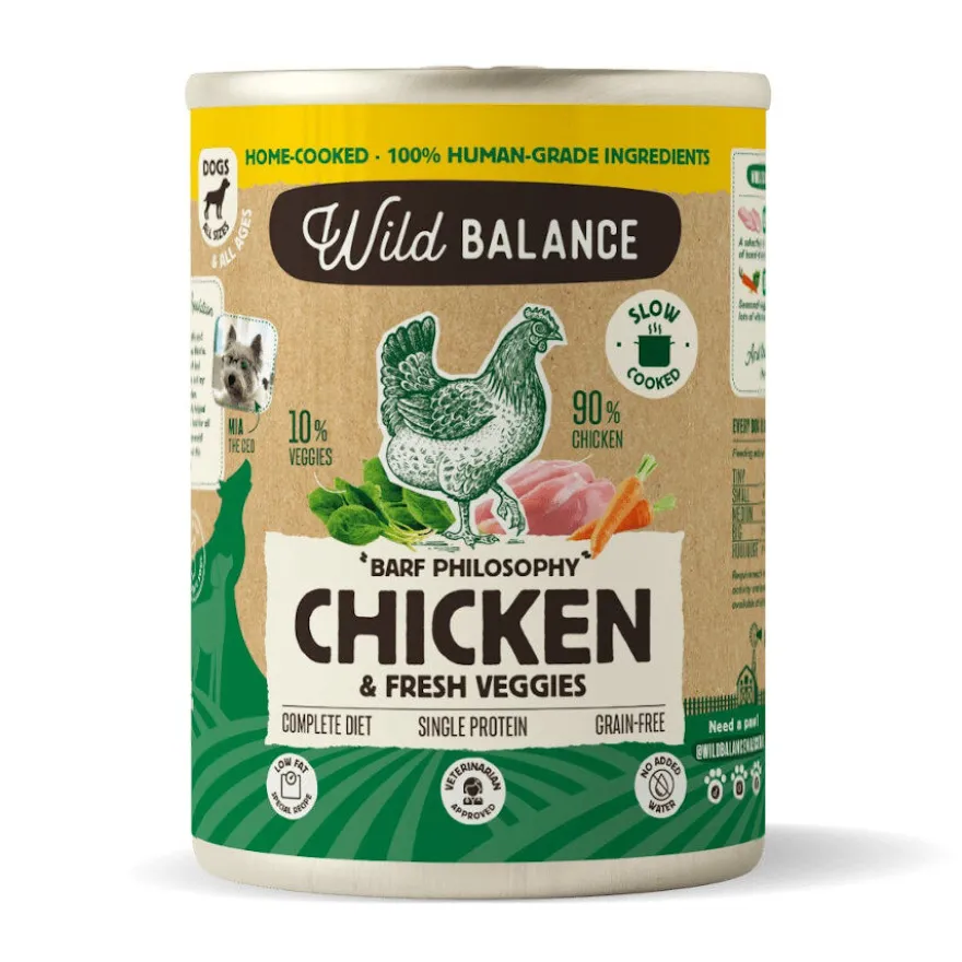 Wild Balance BARF Pollo y Vegetales lata para perros