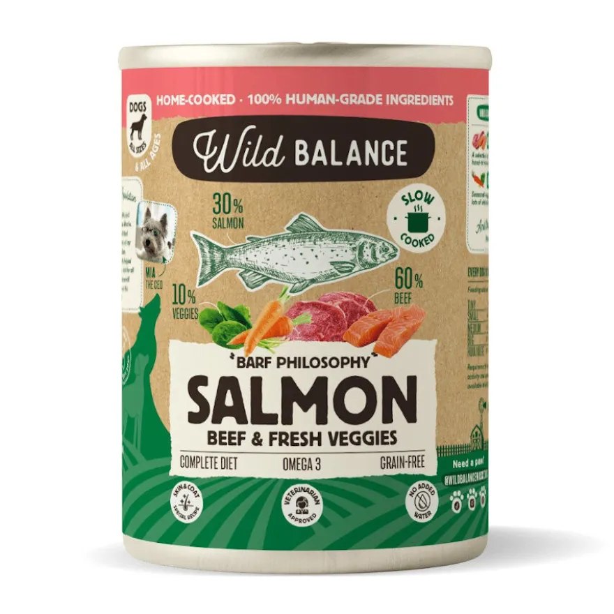Wild Balance BARF Salmón y Ternera lata para perros