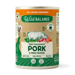 Wild Balance Cerdo lata para perros