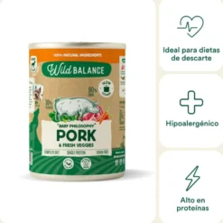 Wild Balance Cerdo lata para perros
