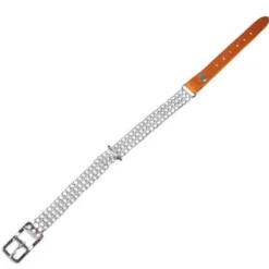 Wondermals Arlon Collar de Cuero y Metal para perros