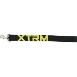 X-TRM Neón Flash Correa Corta negra para perros