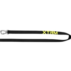 X-TRM Neón Flash Correa Larga negra para perros