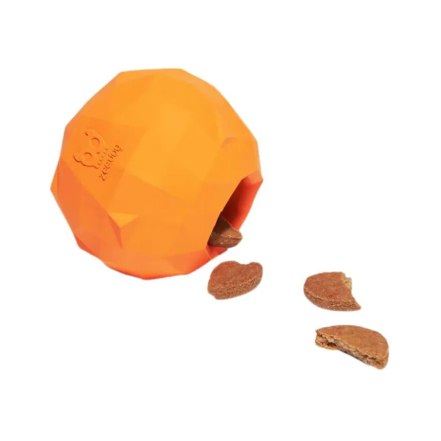 Zeedog Dispensador de Snacks naranja para perros