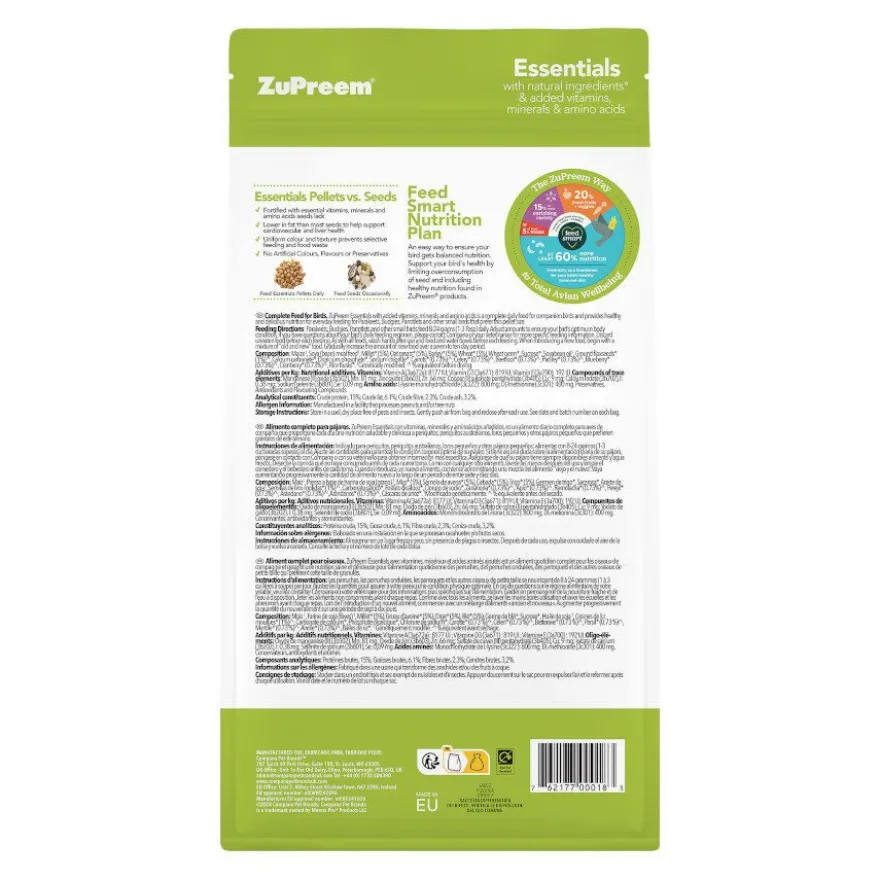 ZuPreem Essentials Small pienso para pájaros
